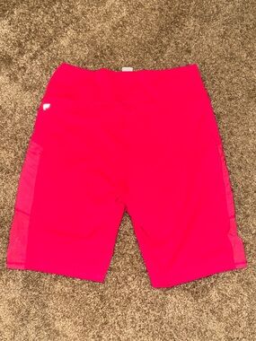 High-Rise Women's Hot Pink Athletic biker Shorts